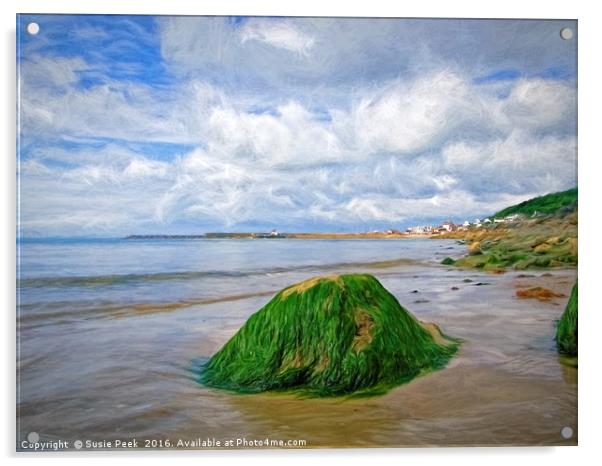 Lyme Regis Summer Seascape - Impressions Acrylic by Susie Peek
