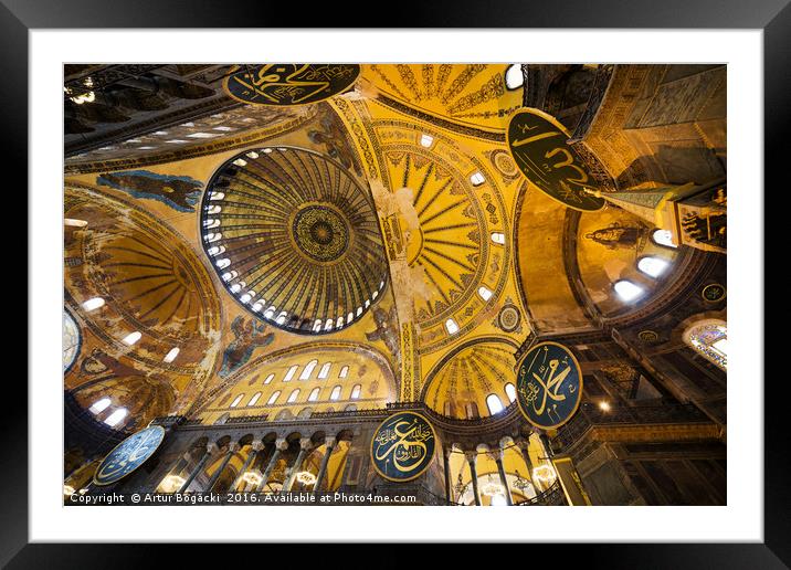 Hagia Sophia Architecture Framed Mounted Print by Artur Bogacki