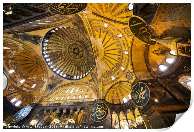 Hagia Sophia Architecture Print by Artur Bogacki