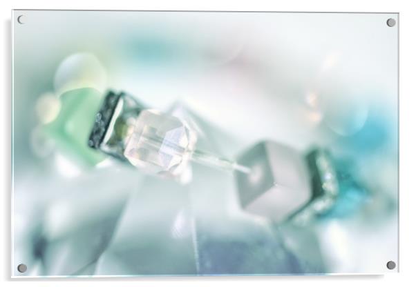 Gemstones - turquoise Acrylic by Dagmar Giers