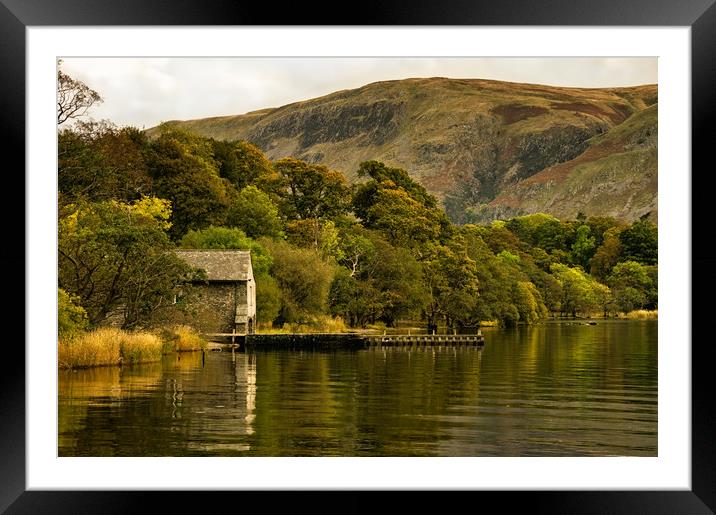 Ullswater Autumn Reflections Framed Mounted Print by Jacqi Elmslie
