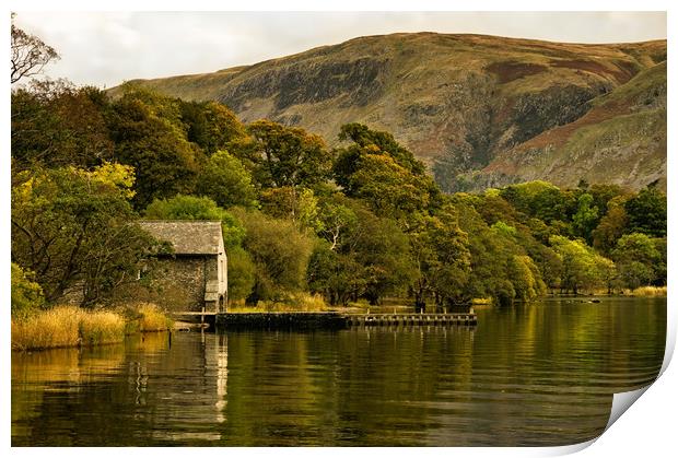 Ullswater Autumn Reflections Print by Jacqi Elmslie