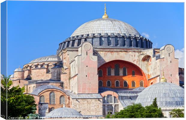 Hagia Sophia Byzantine Architecture Canvas Print by Artur Bogacki