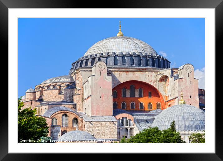 Hagia Sophia Byzantine Architecture Framed Mounted Print by Artur Bogacki