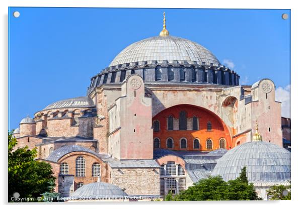 Hagia Sophia Byzantine Architecture Acrylic by Artur Bogacki