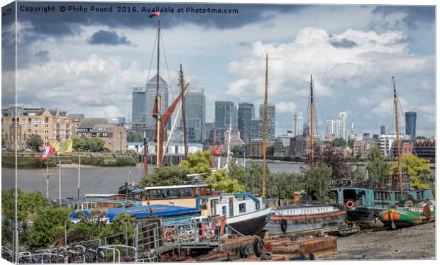 Docklands Canvas Print by Philip Pound