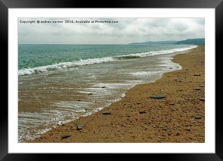 FANCY A PADDLE Framed Mounted Print by andrew saxton