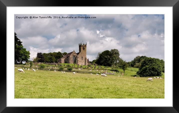 Rural church Framed Mounted Print by Alan Tunnicliffe