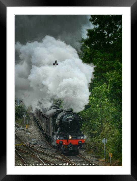 The Flying Scotsman Framed Mounted Print by Brian Pearce