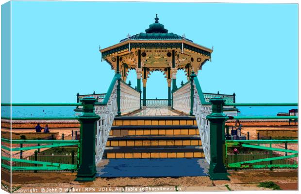 The Bandstand  Canvas Print by John B Walker LRPS