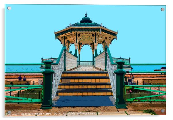 The Bandstand  Acrylic by John B Walker LRPS