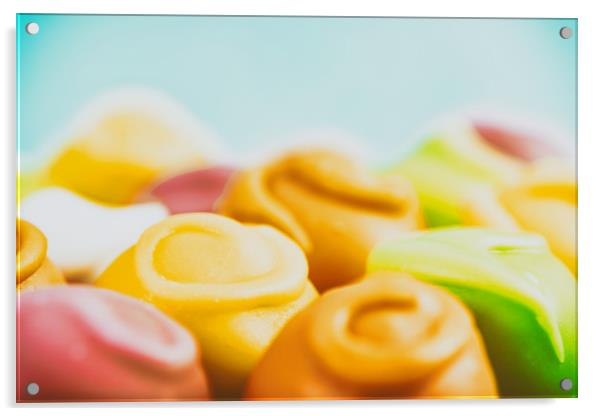Colorful Fondant Candies Acrylic by Radu Bercan