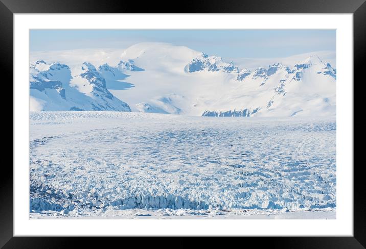 Glacier Framed Mounted Print by Svetlana Sewell