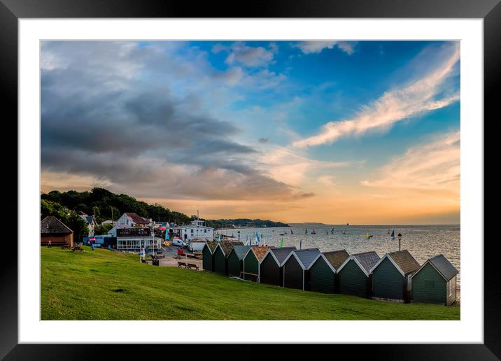 Gurnard Green Isle Of Wight Framed Mounted Print by Wight Landscapes