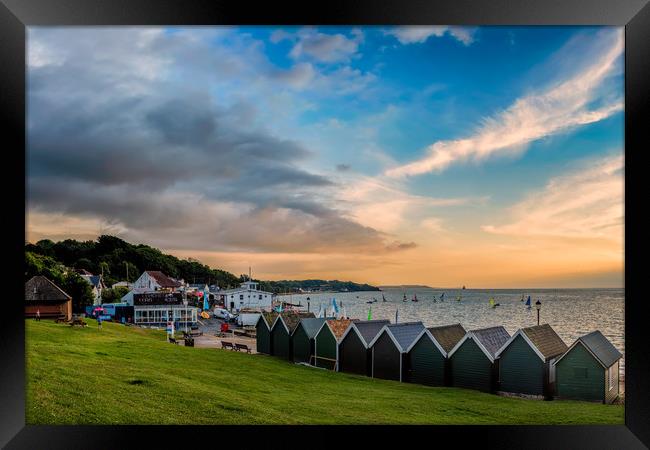 Gurnard Green Isle Of Wight Framed Print by Wight Landscapes