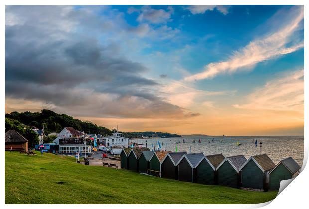 Gurnard Green Isle Of Wight Print by Wight Landscapes