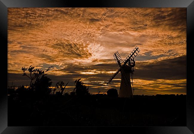 Thurne Dyke Mill Framed Print by Roy Scrivener