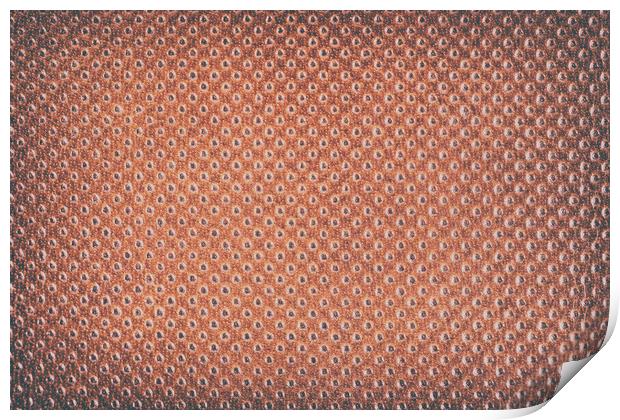 Vintage Natural Brown Leather Texture Background Print by Radu Bercan