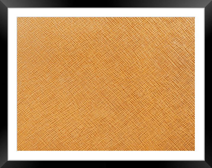 Vintage Natural Brown Leather Texture Background Framed Mounted Print by Radu Bercan