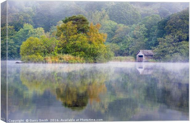 The Boathouse at Rydal Water. Canvas Print by Garry Smith