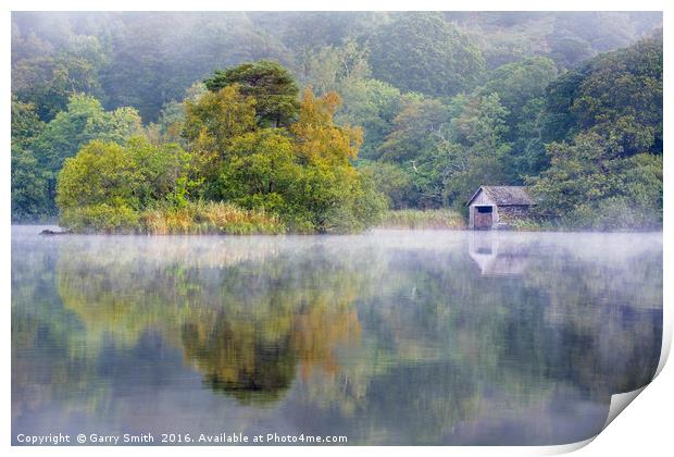 The Boathouse at Rydal Water. Print by Garry Smith