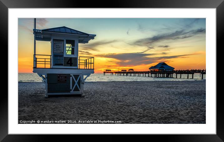 End of A Sunny Clearwater Day Framed Mounted Print by matthew  mallett