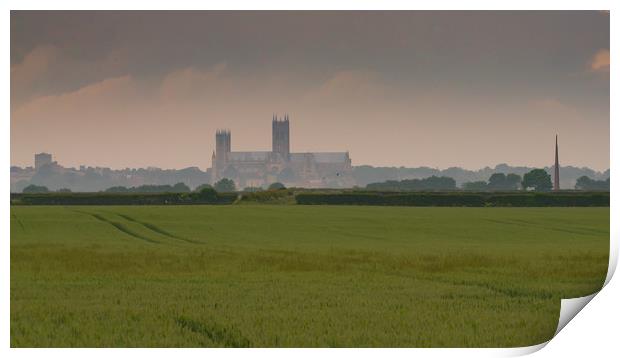 Lincoln Cathedral and International Bomber Command Print by Andrew Scott