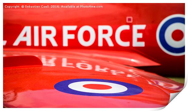 RAF Red Arrows Print by Sebastien Coell
