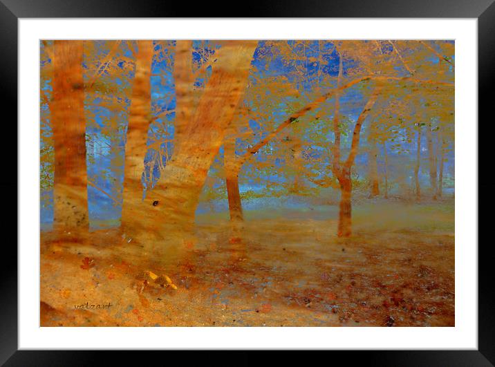 The Beech Wood Framed Mounted Print by Valerie Anne Kelly