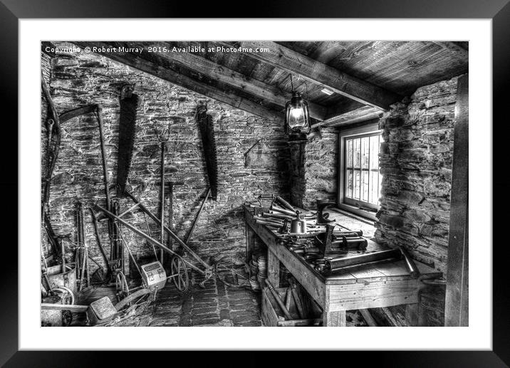 Victorian Tool Shed. Framed Mounted Print by Robert Murray