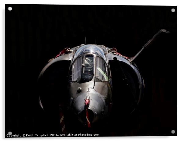 RAF Harrier GR-3 Acrylic by Keith Campbell