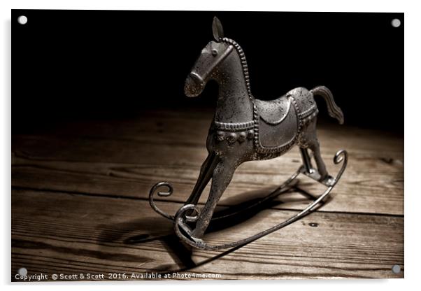 Rocking horse Acrylic by Scott & Scott