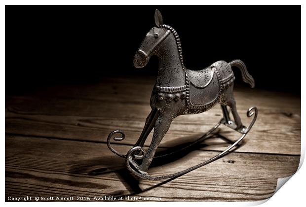 Rocking horse Print by Scott & Scott