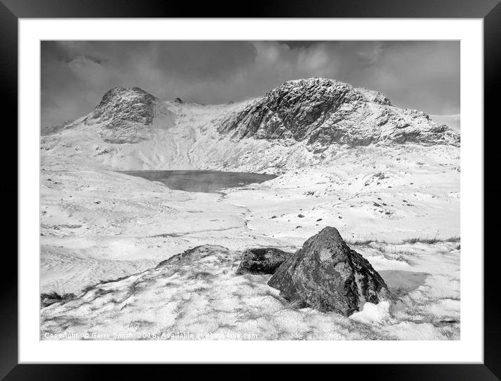 Stickle Tarn, Langdale, Cumbria. Framed Mounted Print by Garry Smith