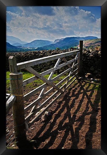 Mountain Gate Framed Print by Stephen Mole