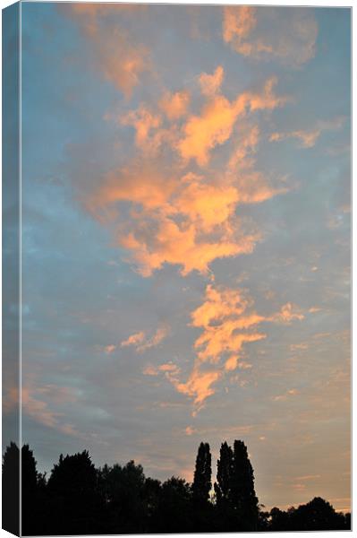 Fire in the Sky Canvas Print by graham young