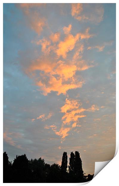 Fire in the Sky Print by graham young