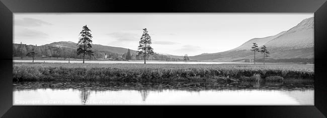 Loch Tulla Panorama. Framed Print by Garry Smith