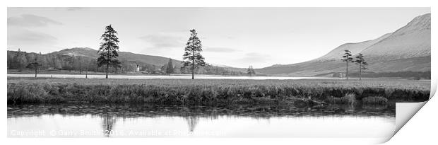 Loch Tulla Panorama. Print by Garry Smith