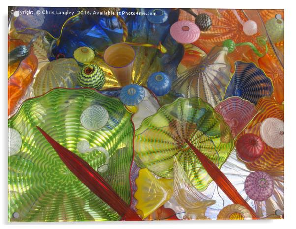 Art Glass - Underwater 1 Acrylic by Chris Langley