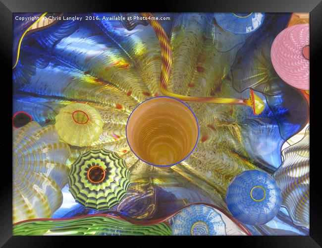 Art Glass - Underwater 2 Framed Print by Chris Langley