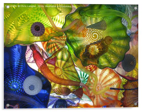 Art Glass - Underwater 10 Acrylic by Chris Langley