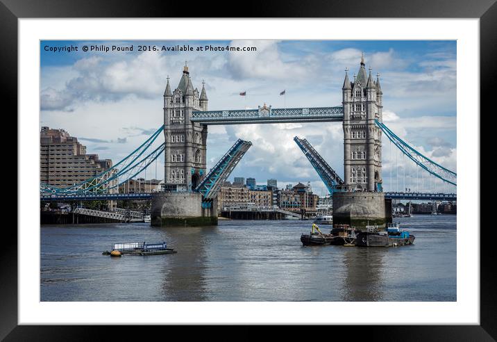 Tower Bridge London Framed Mounted Print by Philip Pound