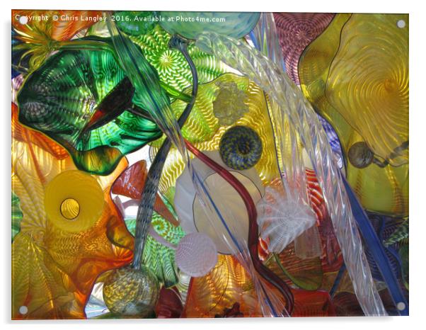 Art Glass - Underwater 12 Acrylic by Chris Langley