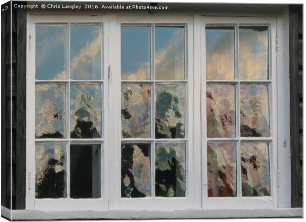 The Window - A Place to Reflect Canvas Print by Chris Langley