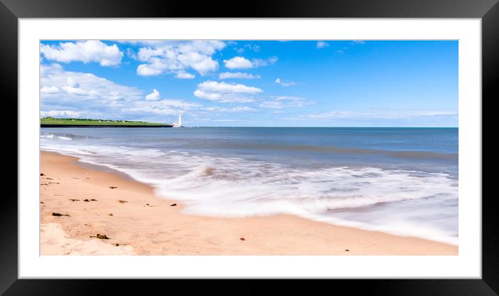 Waters of Whitley Bay............... Framed Mounted Print by Naylor's Photography