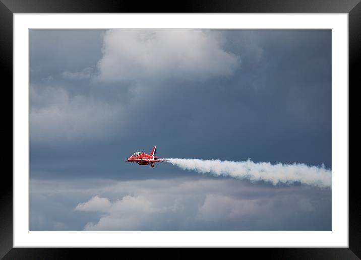 Red Arrow Framed Mounted Print by Simon Wrigglesworth