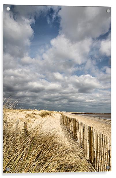 Aldeburgh beach Acrylic by Simon Wrigglesworth