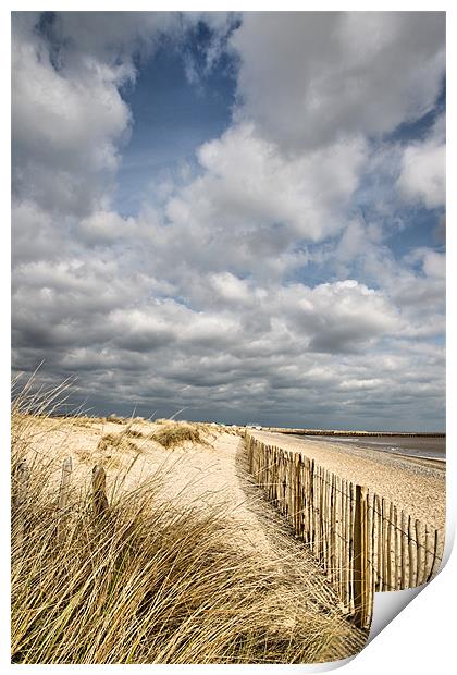 Aldeburgh beach Print by Simon Wrigglesworth