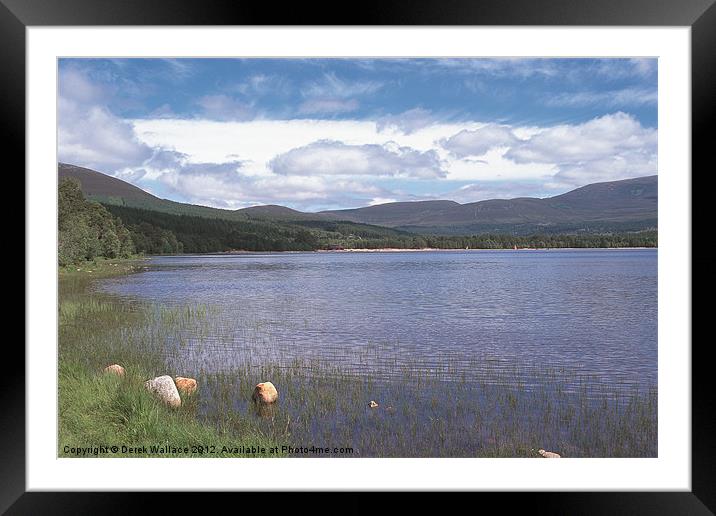 Loch Morlich Framed Mounted Print by Derek Wallace